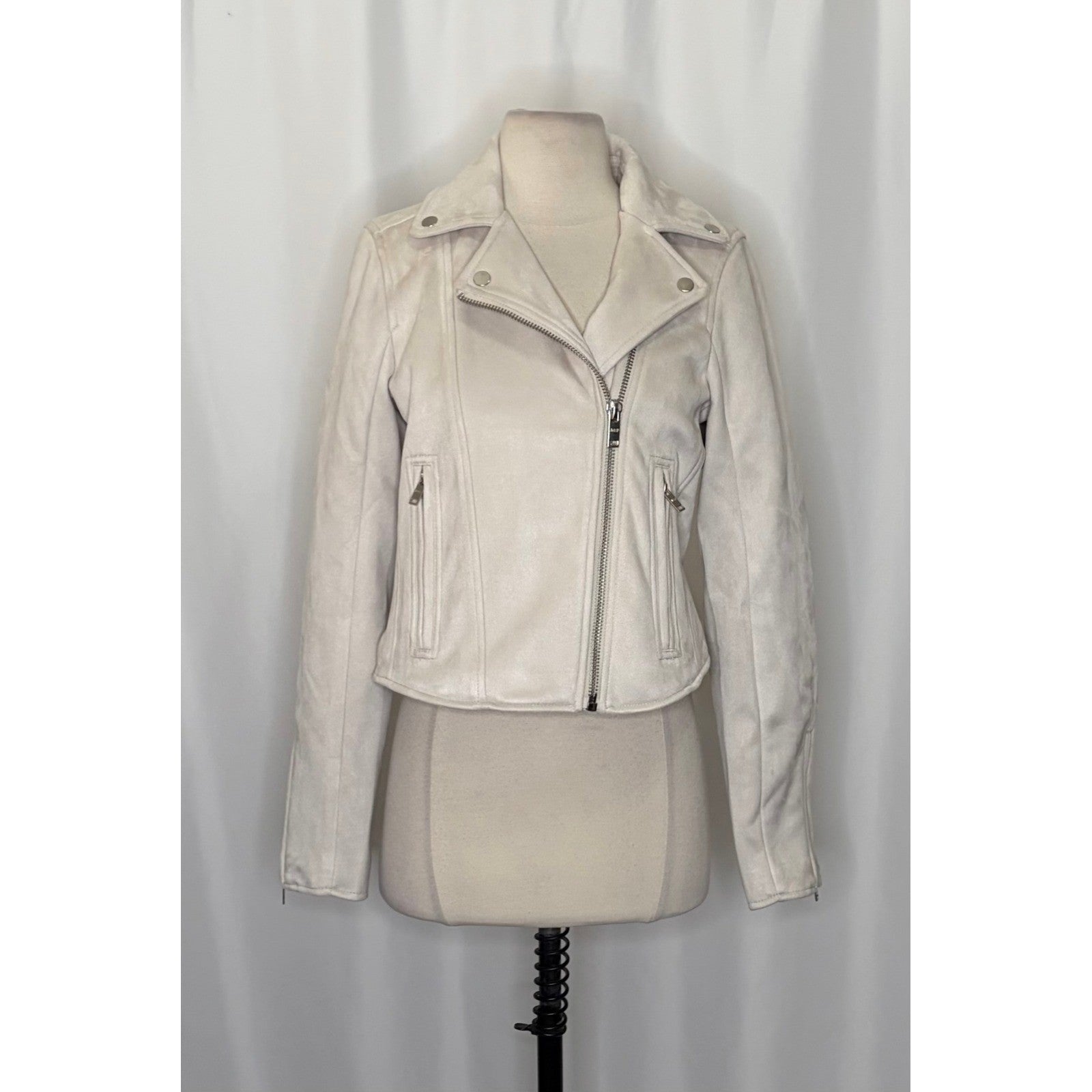 NWT!! ABERCROMBIE & FITCH Vegan Suede Moto Jacket
