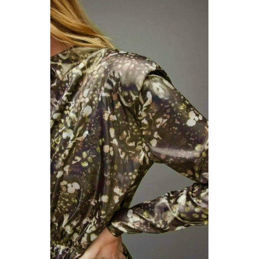 Revolve ALL SAINTS Lilliana Kettu Metallic Mini Dress Allsaints Party Size 4