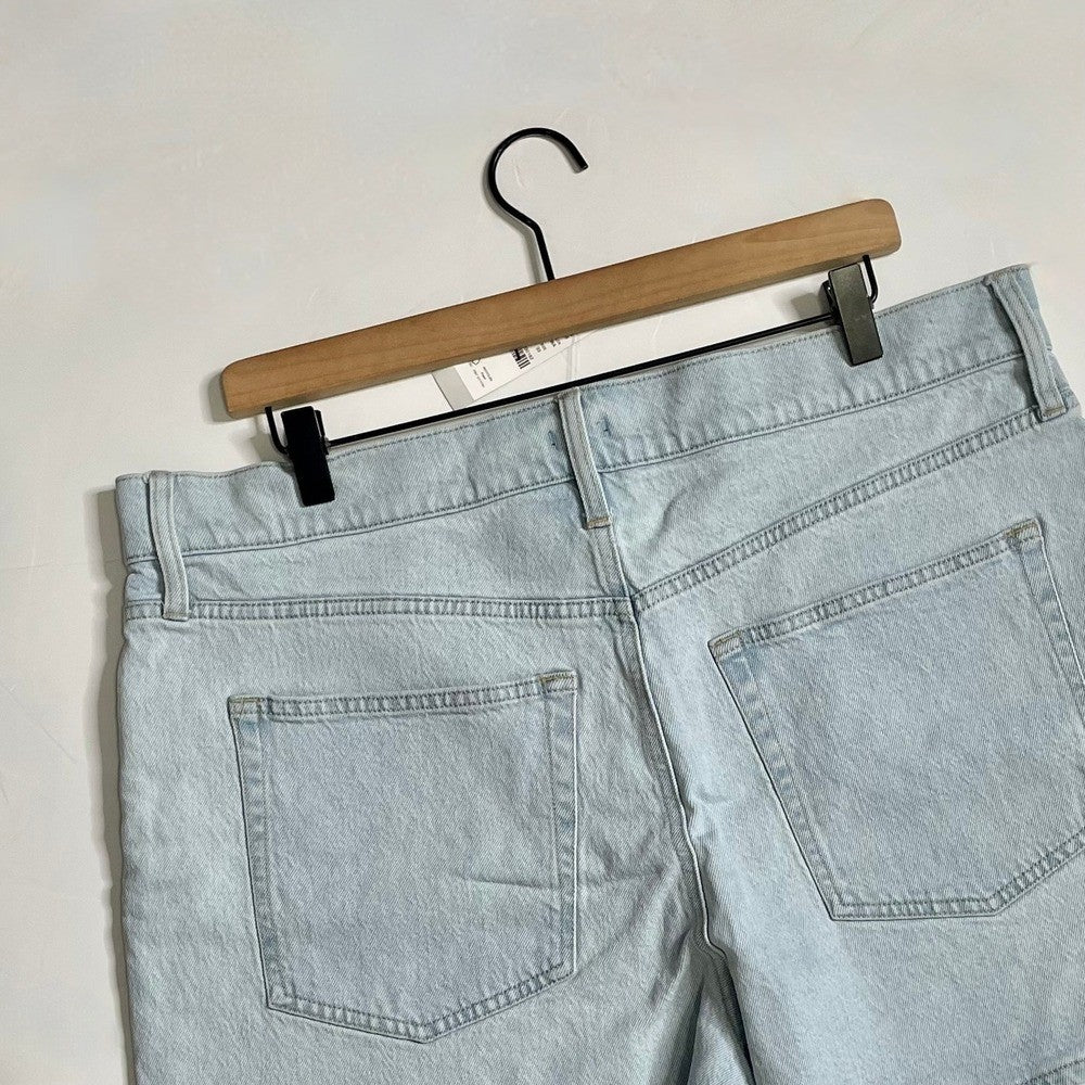 NWT!! J. CREW High Rise Denim Shorts Montauk Wash Pockets Preppy Size 33