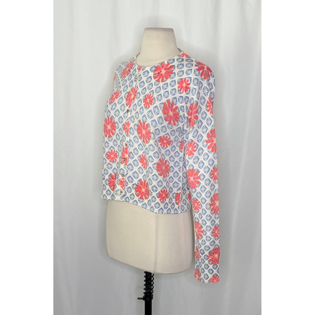 NWT!! FREE PEOPLE Nocturnal Patterned Cardigan Sweater Cardi Floral X-Small