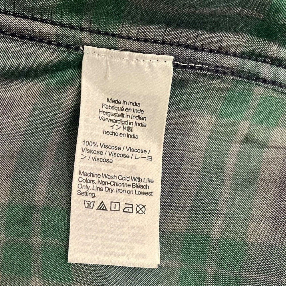 NWT!! J. CREW Drapey Button-Up Shirt Black Watch Tartan Plaid XXS XX-Small