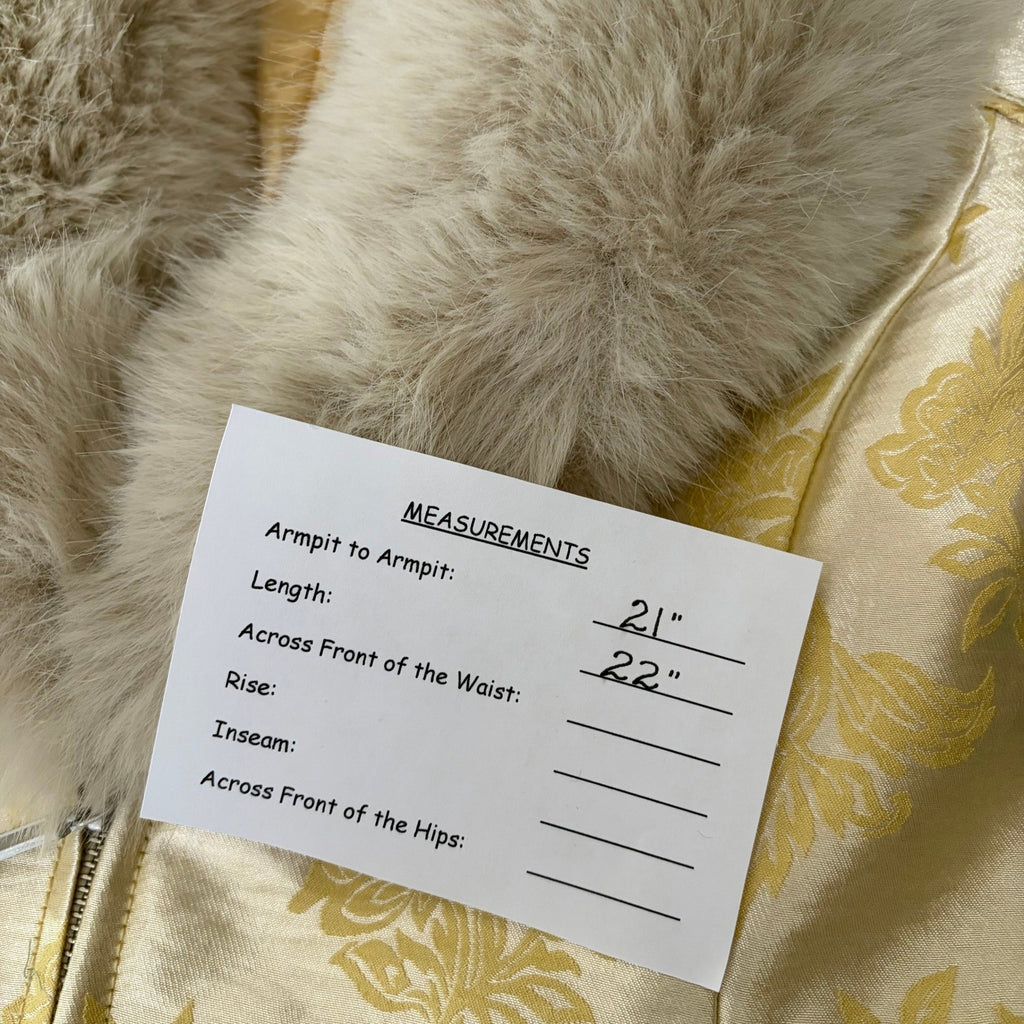 NWT!! FREE PEOPLE French Exit Laluna Jacket Jacquard Faux Fur Collar Large