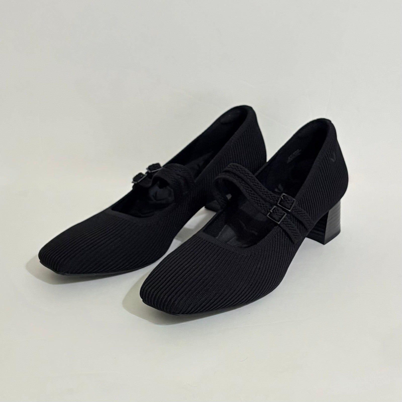 VIVAIA Mary Jane Knit Heels Black Eco Friendly Comfort Work Shoe 41.5 US 10