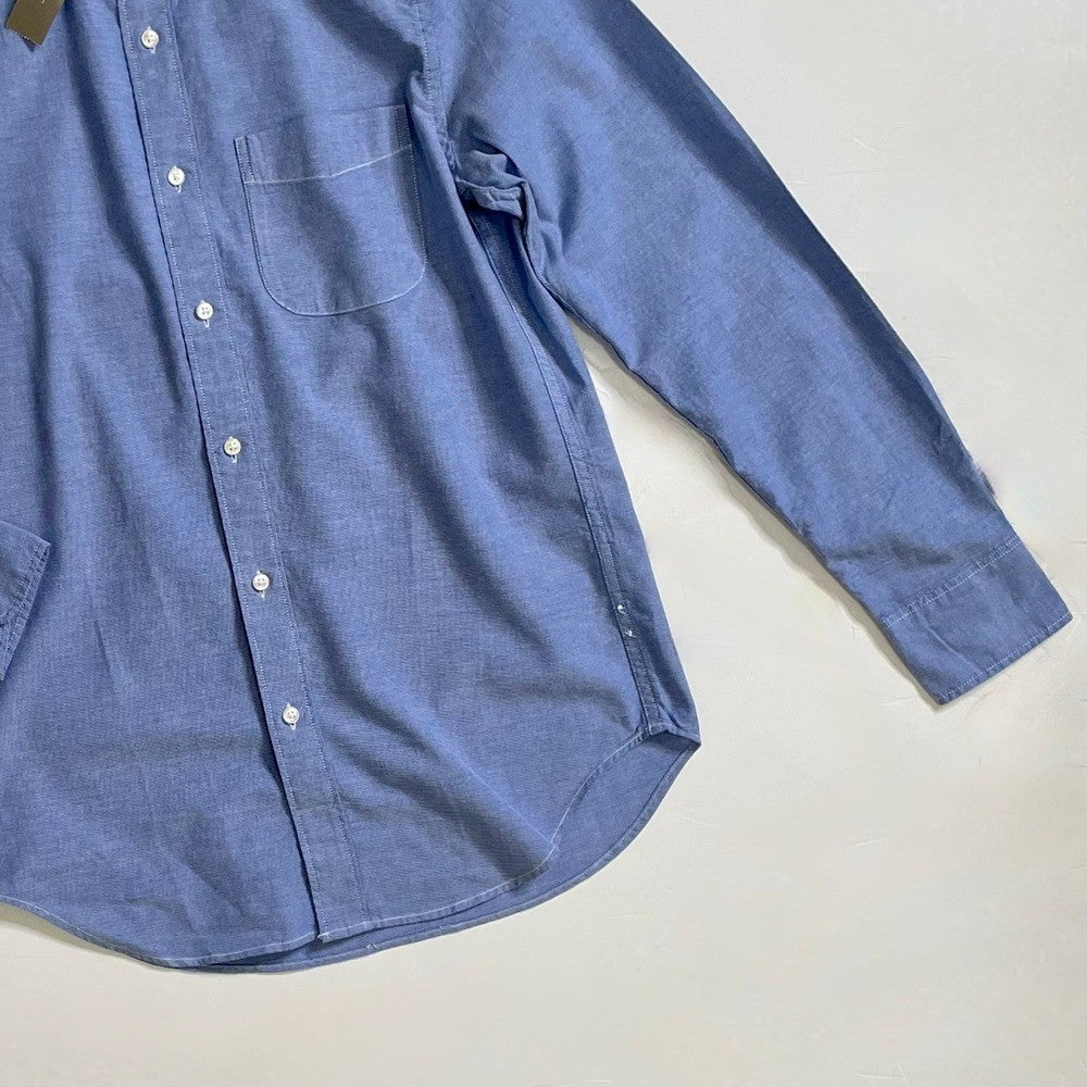 NWT!! J. CREW Broken-In Organic Cotton Oxford Shirt Buttondown Raincoat Blue XS