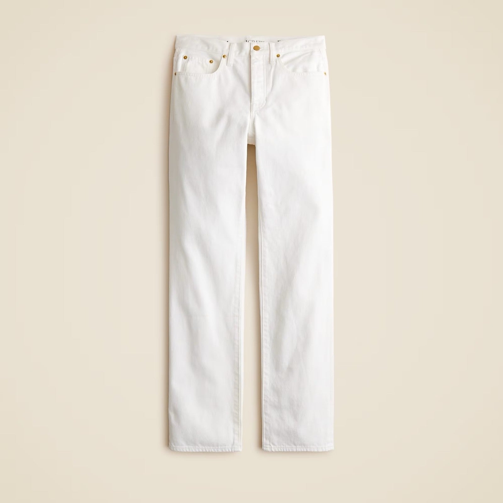 NWT!! J. CREW Petite Slouchy Jeans Solid White Denim Button Fly 29P 29 Petite