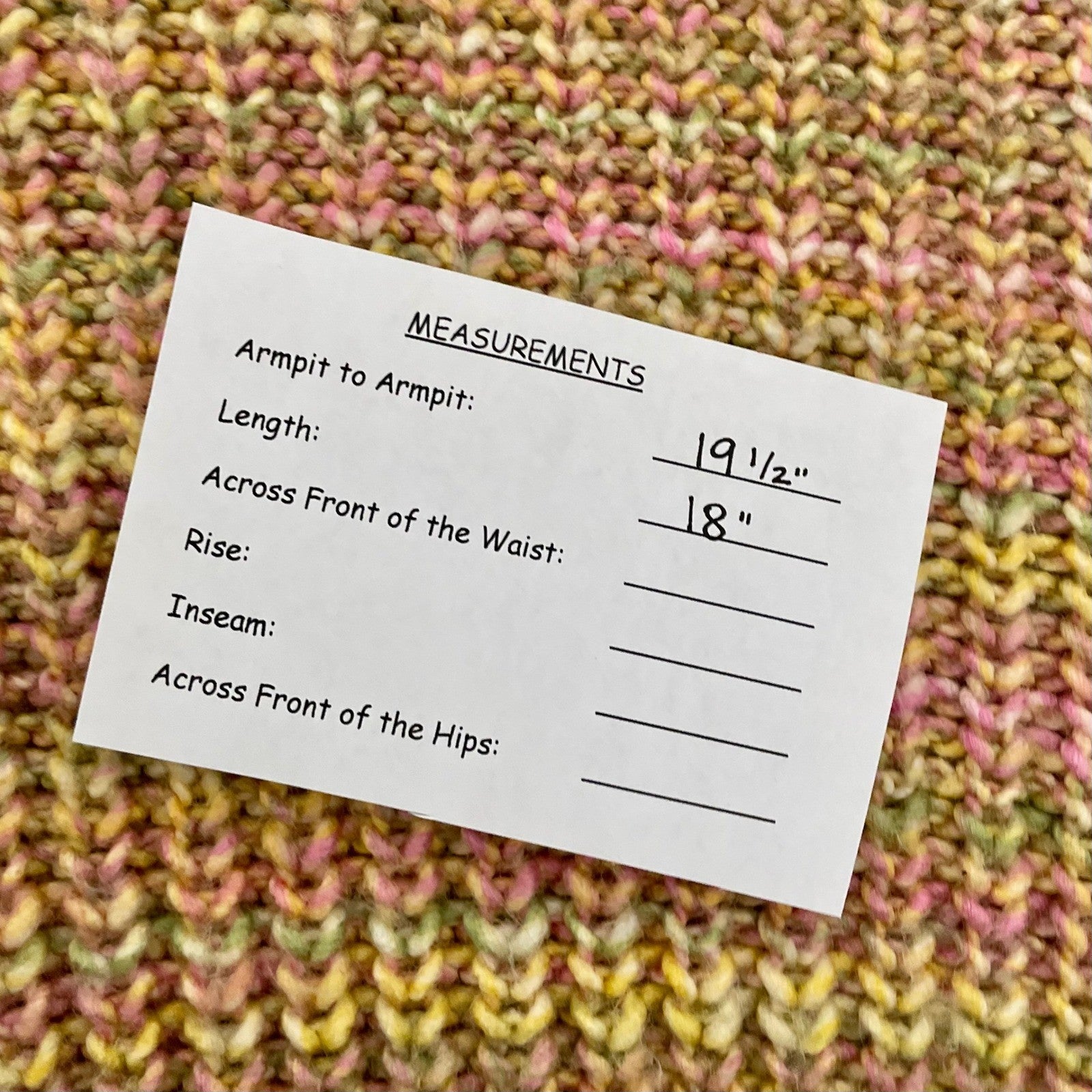 ANTHROPOLOGIE Ribbed Obi Melange Crewneck Sweater Pullover Knit Marled Small
