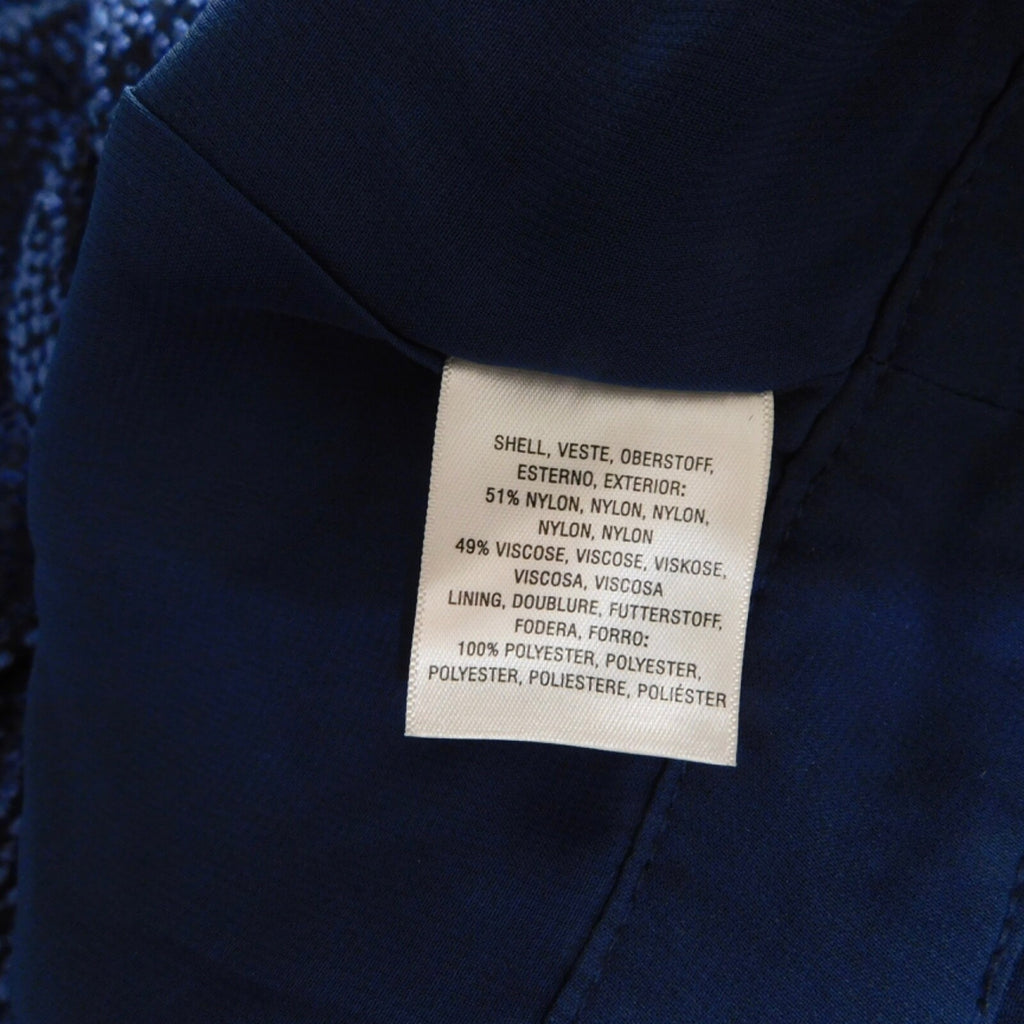 Anthropologie ELEVENSES Velvet Nova Jumpsuit Mock Neck Textured Blue Size 6