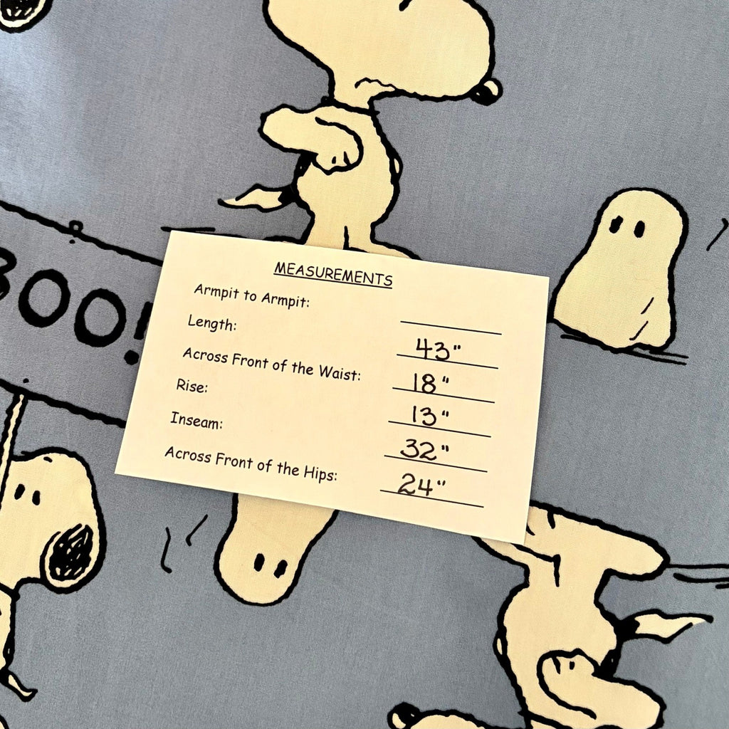 Adults HANNA ANDERSSON Snoopy Ghost Boo Pajama Pants Peanuts Charlie Brown XL