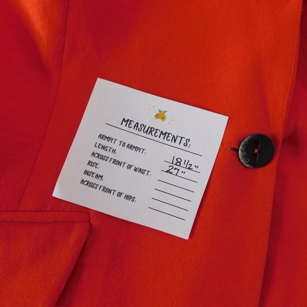NWT!! Anthropologie CARTONNIER Red Knit Blazer Jacket Stretch Solid Medium