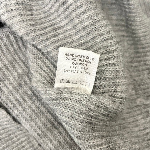 NWT!! L'academie REVOLVE Rosette Sweater Grey Wool Blend Small