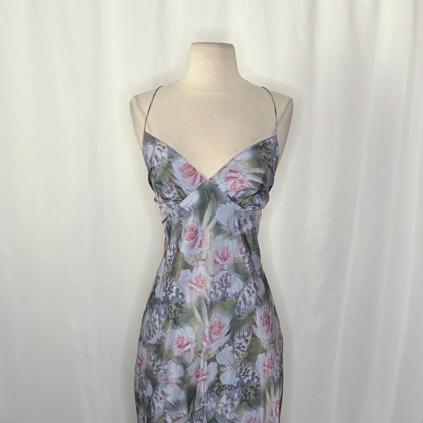 NWT!! Anthropologie FOR LOVE & LEMONS Elea Floral Ruffle Maxi Dress Medium