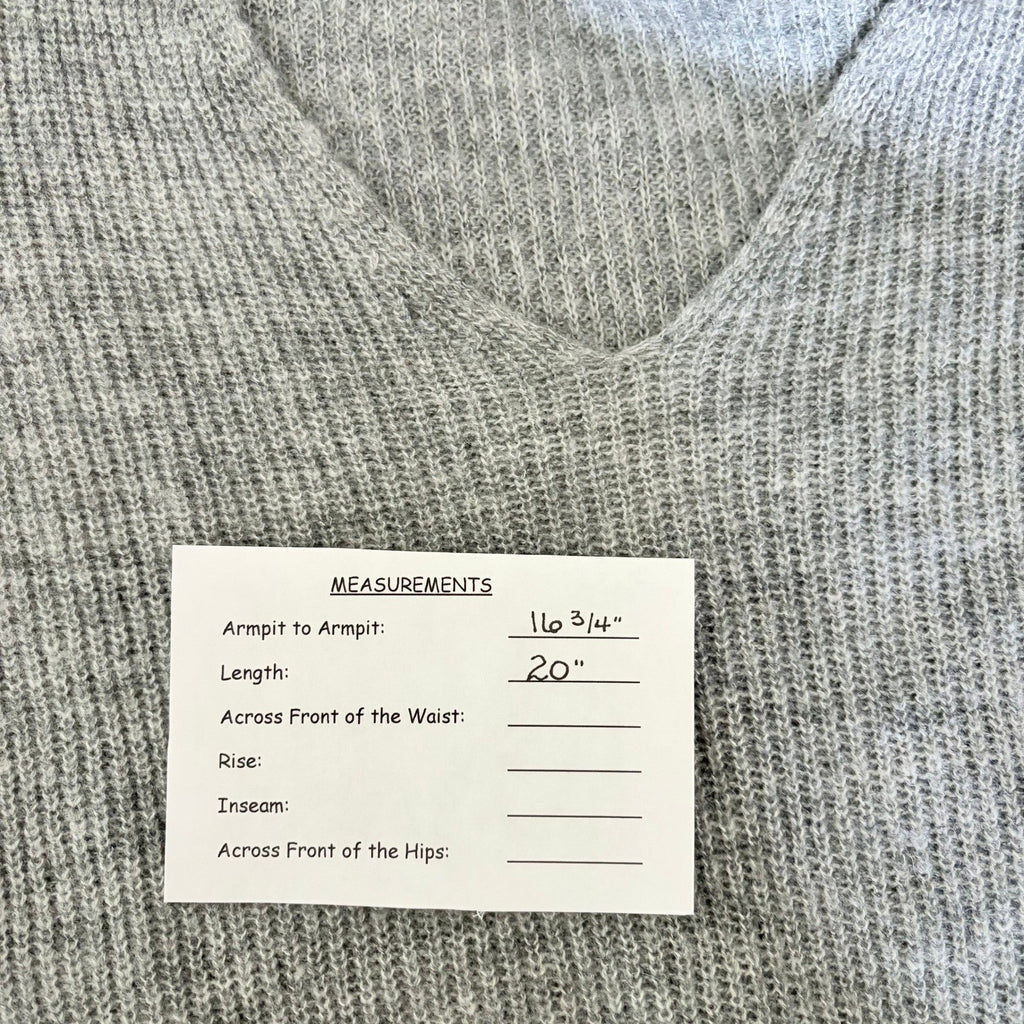 NWT!! Revolve L'ACADEMIE Rosette Sweater Grey Wool Blend Small