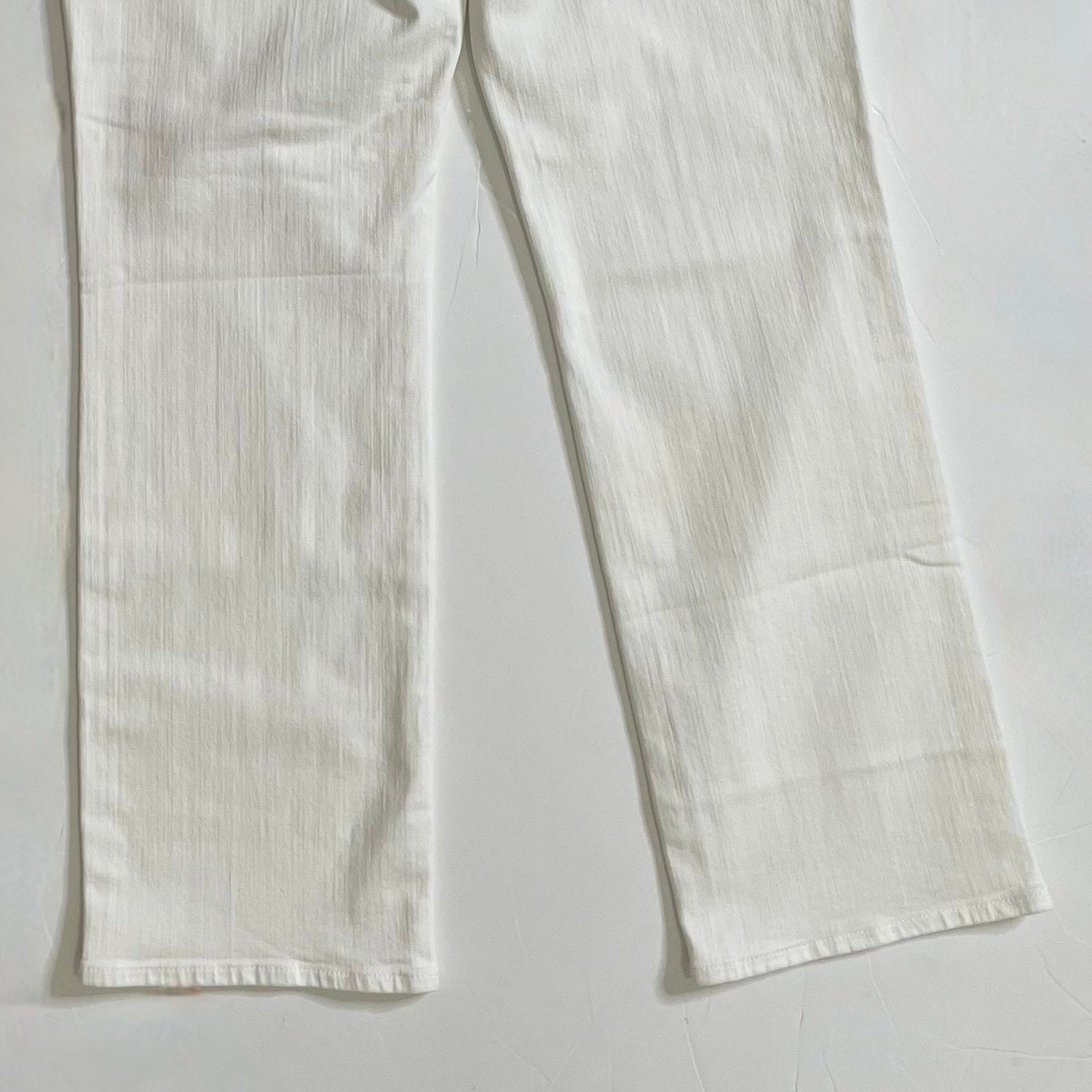 NWT!! J. CREW Mid Rise Kickout Jeans Denim White Stretch Solid Cropped 27 Tall