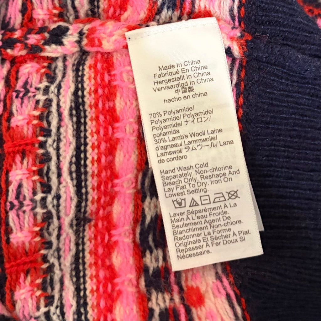 NWT!! J. CREW Fair Isle Crewneck Sweater Lambswool Wool Knit Blend XX-Small XXS