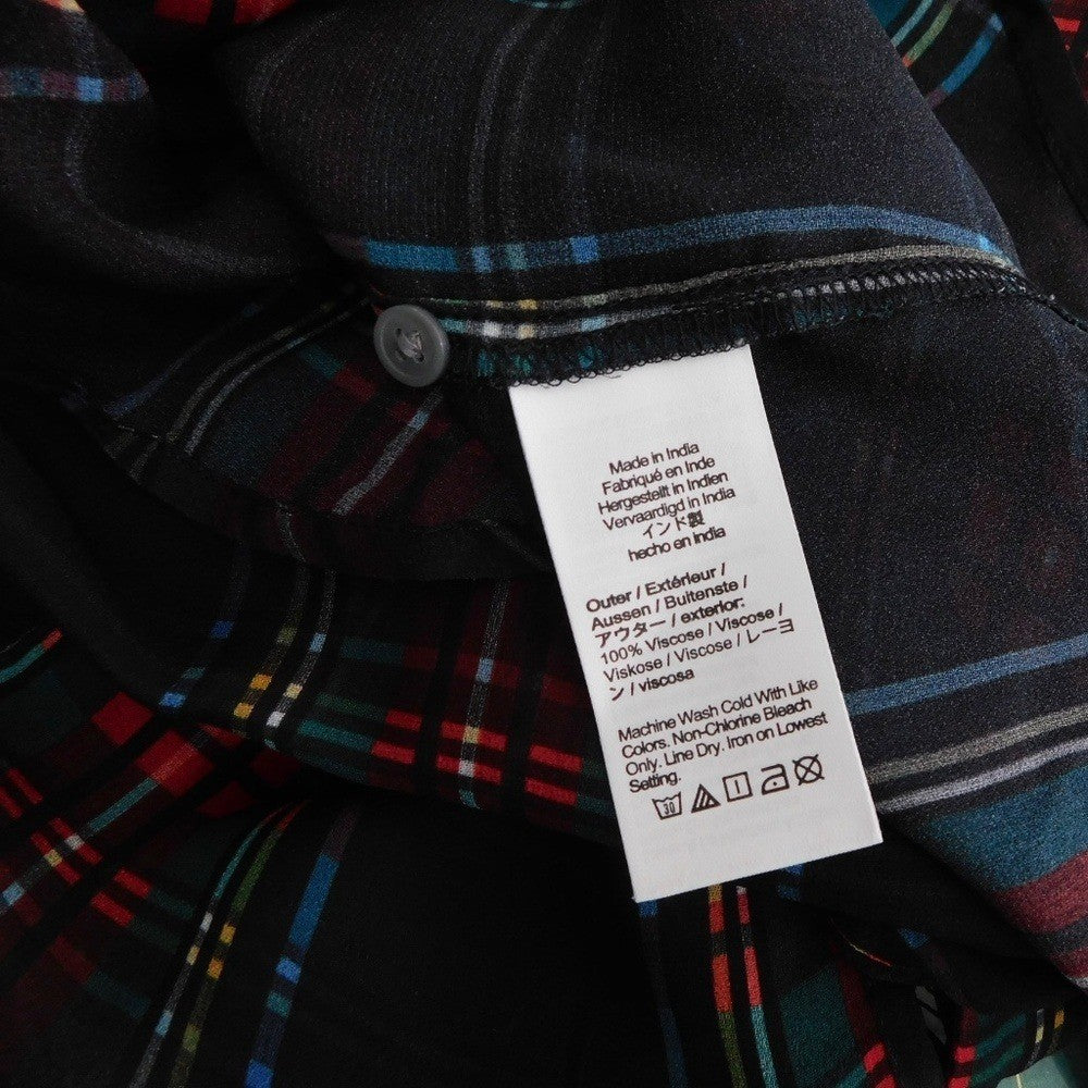 NWT! J. CREW Ruffleneck Top Stewart Tartan Plaid Chiffon Festive Preppy XX-Small