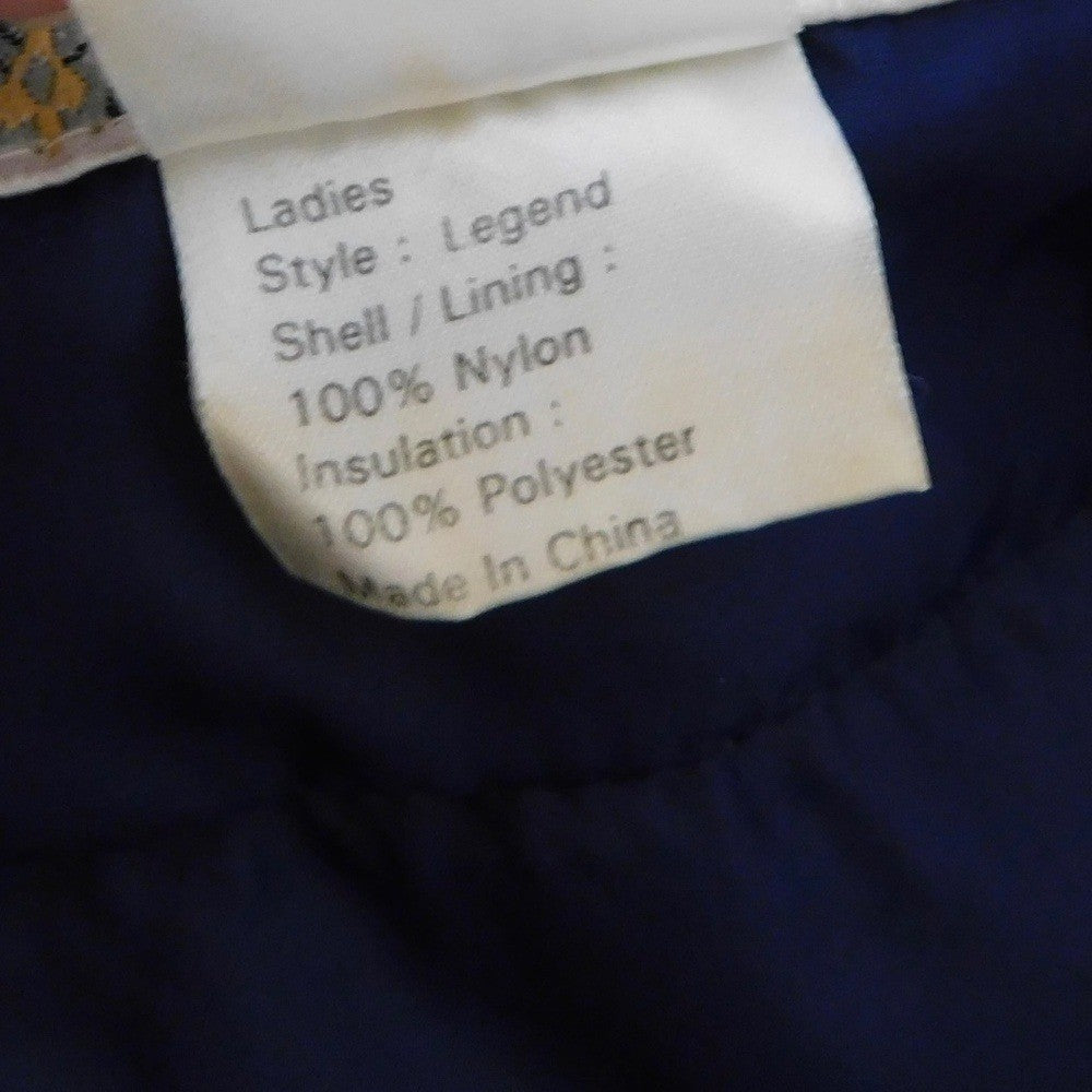 Vintage OBERMEYER Women's Embroidered Hooded Legend Coat Jacket Red Blue Size 10