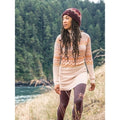 TITLE NINE Barra Tunic Sweater Fair Isle Elderflower Fairisle Mock Neck Medium