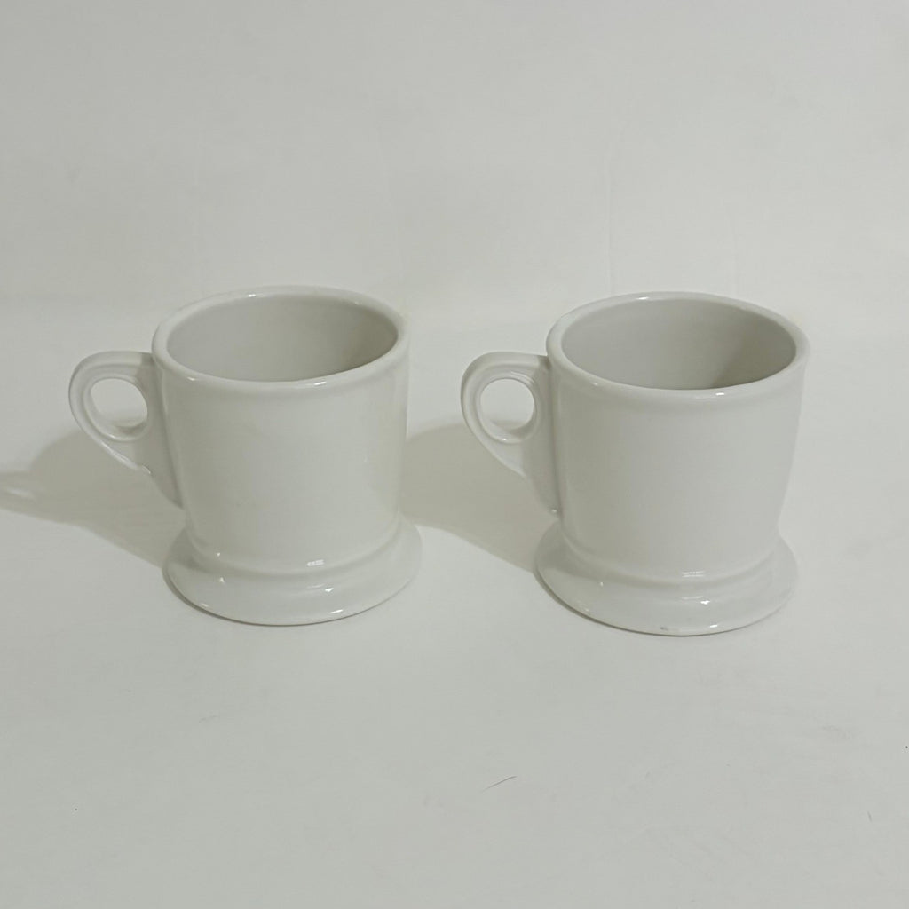 ANTHROPOLOGIE Set of Two 2 Letter "B" Monogram Mugs Coffee Tea Farmhouse B