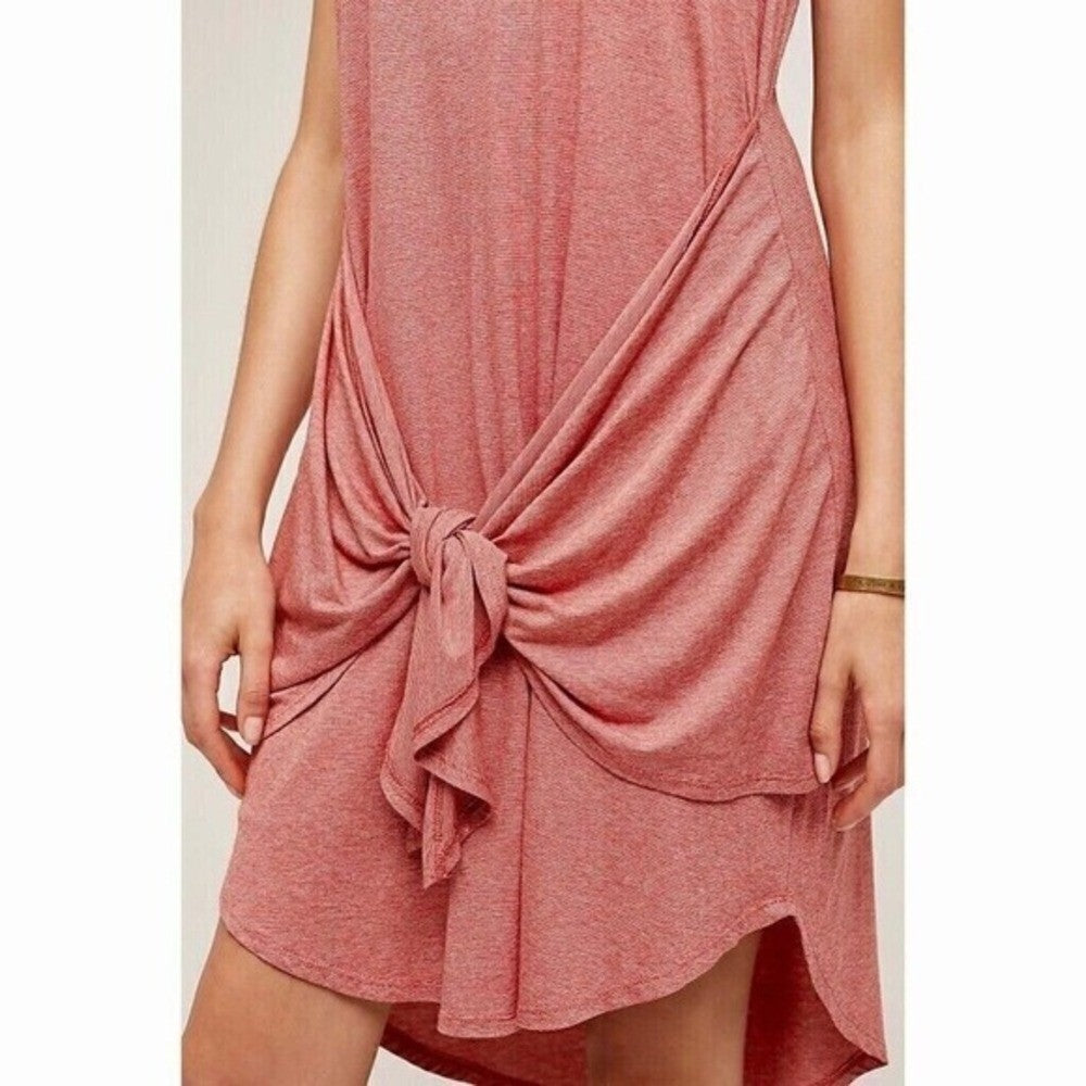 NWT!! Anthropologie DOLAN Tie Front Dress Stripe Resort Vacation Medium Petite