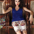 Anthropologie COREY LYNN CALTER Majestic Medallions Embroidered Skirt Linen 4