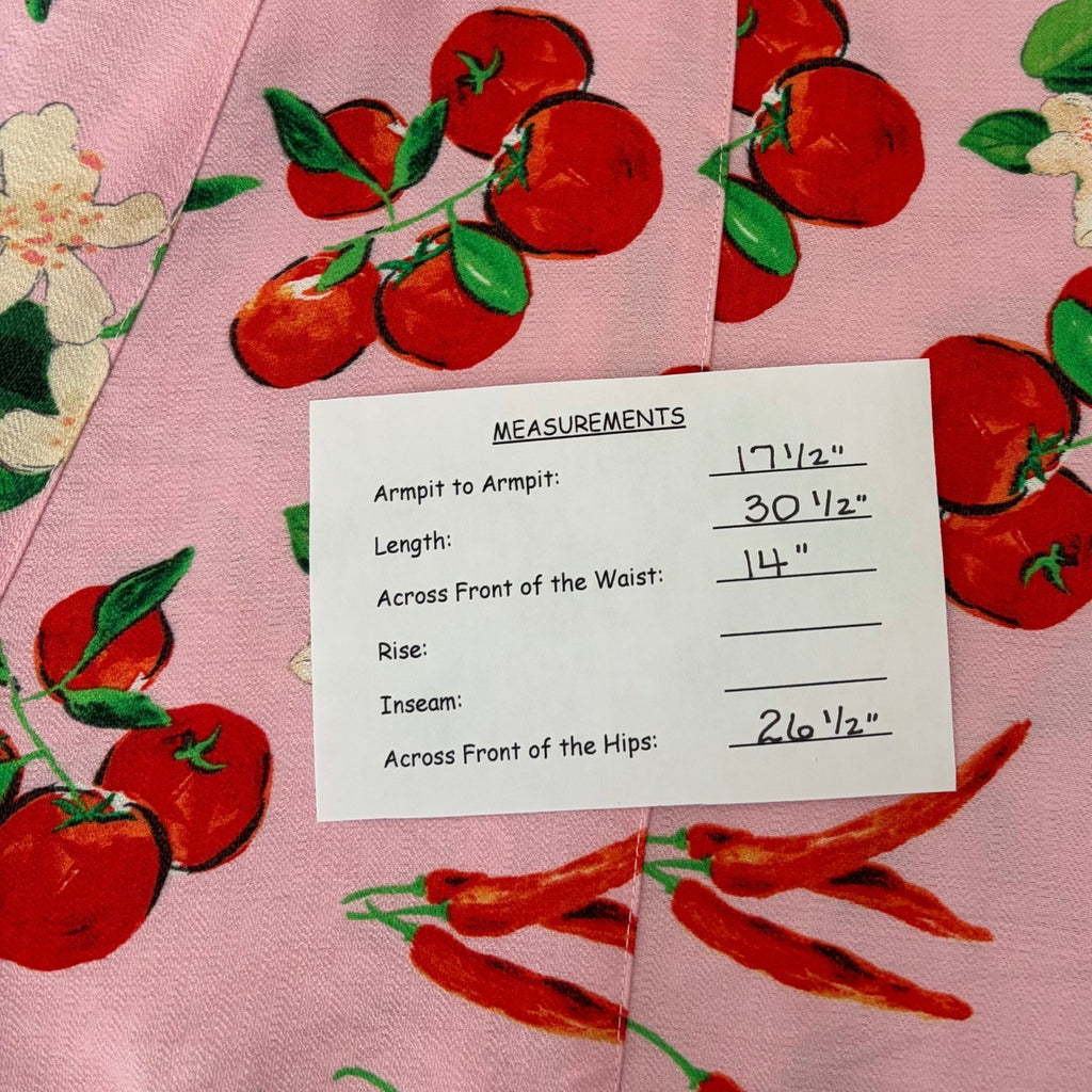 NWT!! ZARA Pink Cherries Veggie Print Mini Dress Cherry Vacation Medium