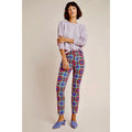 ANTHROPOLOGIE The Slim Trousers Pants Retro Floral Cropped Bright Size 4
