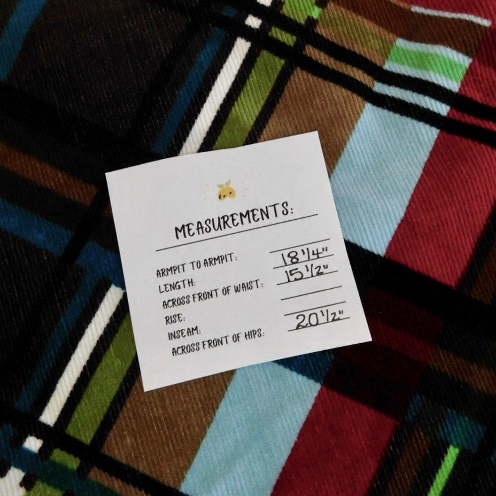 ETCETERA Corduroy Plaid Pencil Skirt Stretch Dark Academia Preppy College Size 8