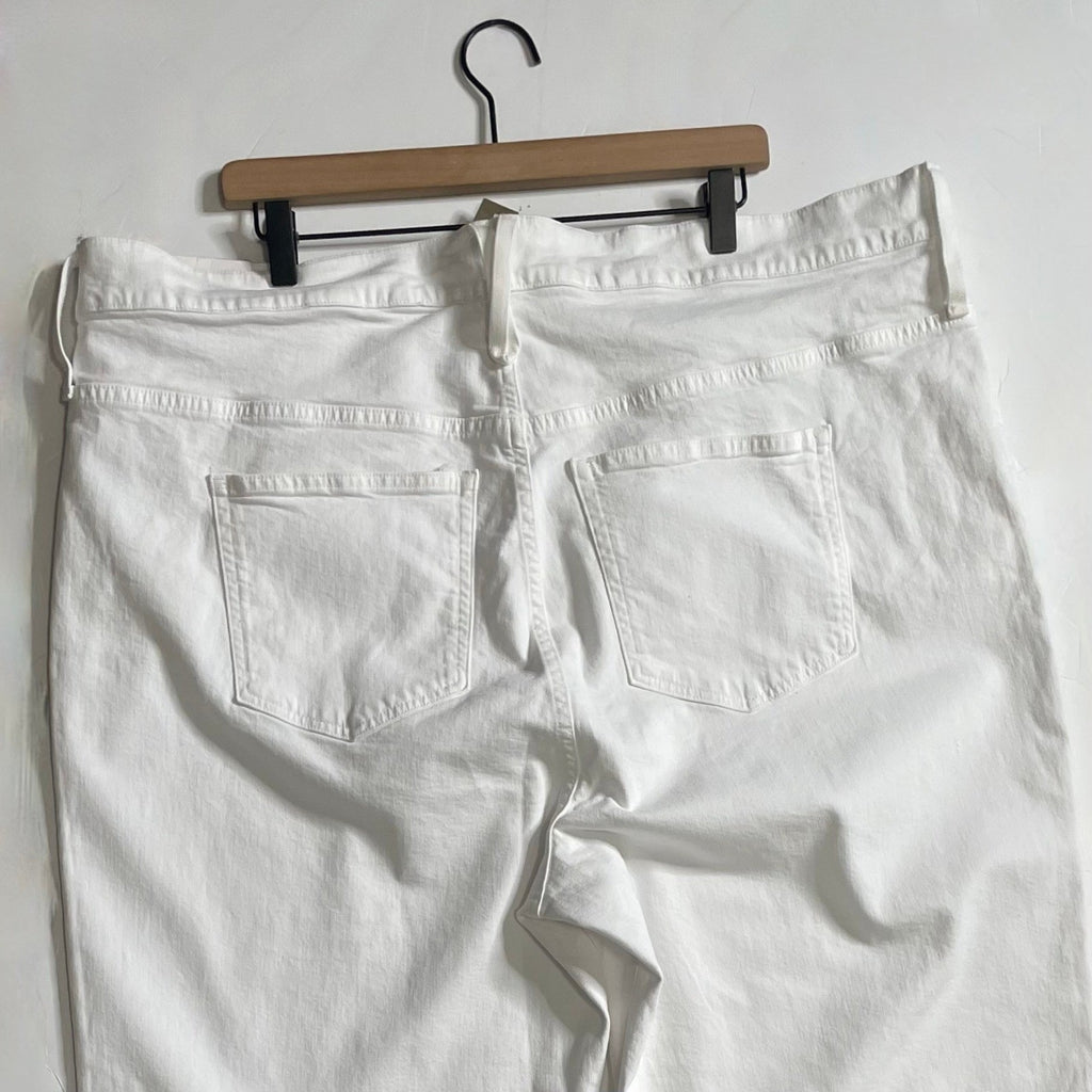 NWT!! J. CREW Slim Wide-Leg Jeans White Wash Classic 5 Pocket Denim Size 37