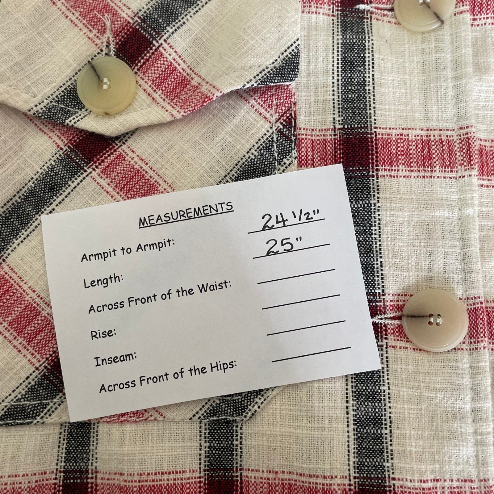 NWT!! ZARA Plaid Oversized Buttondown Shirt Red White Black Pockets Retro Small