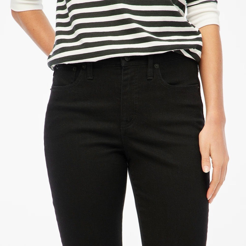 NWT!! J. CREW Factory Essential Straight Jeans All-Day Stretch Solid Black 26