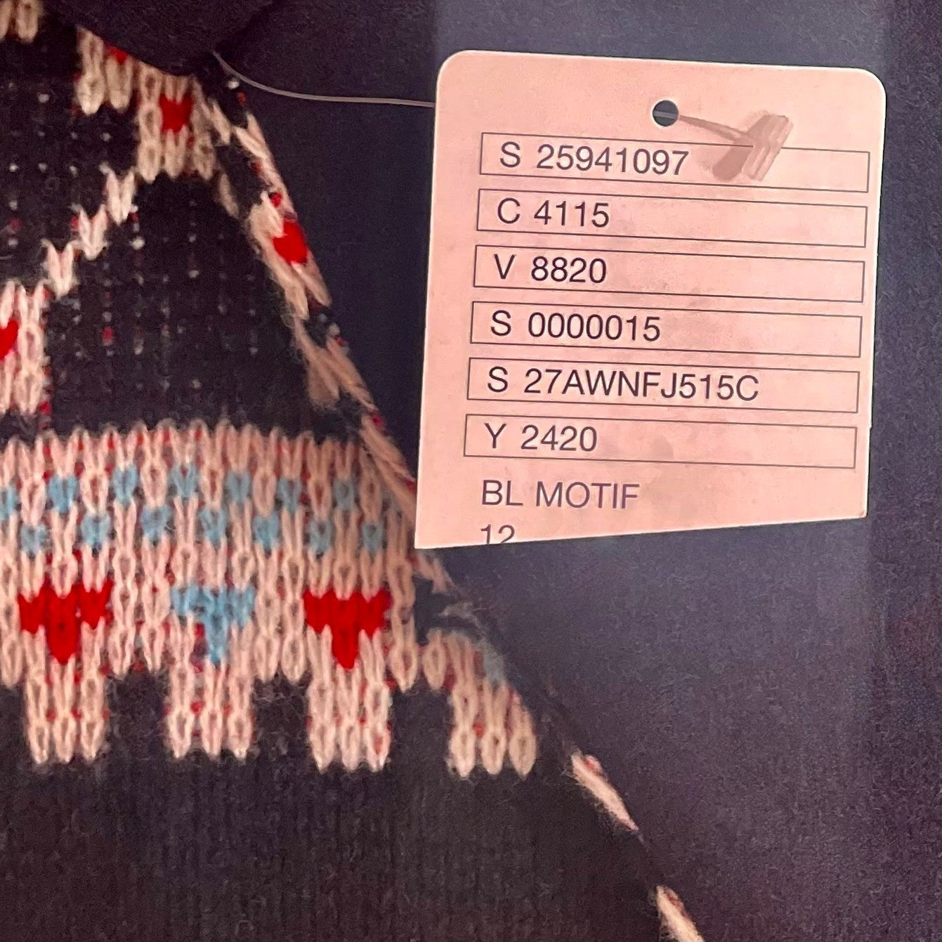 NWT!! Anthropologie ELEVENSES Buckhaven Fairisle Sweater Cardigan Jacket Size 12