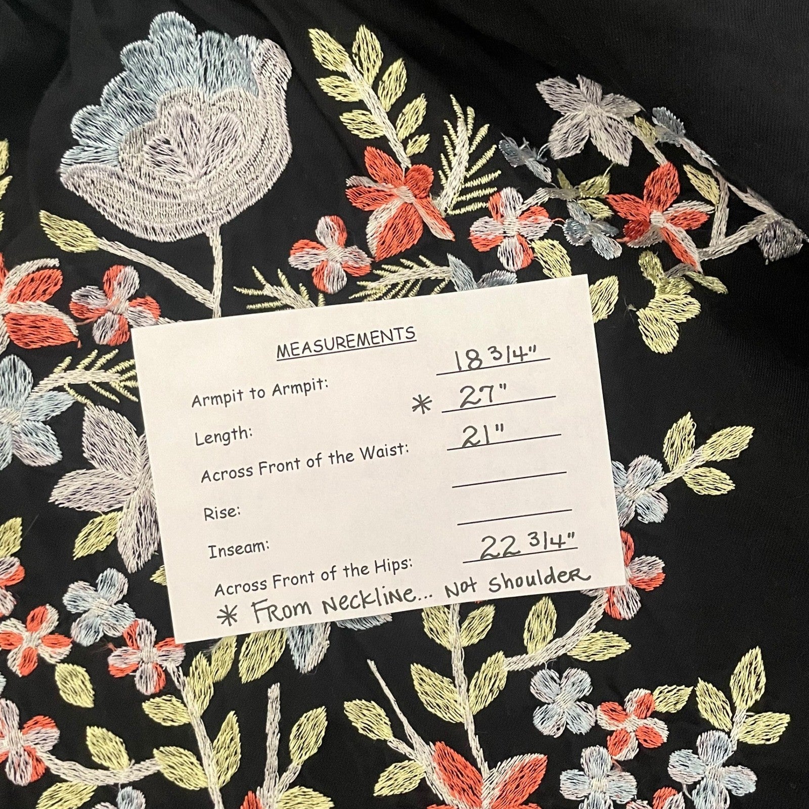 FREE PEOPLE Fleur Du Jour Mini Dress Black Floral Embroidered Off Shoulder Small