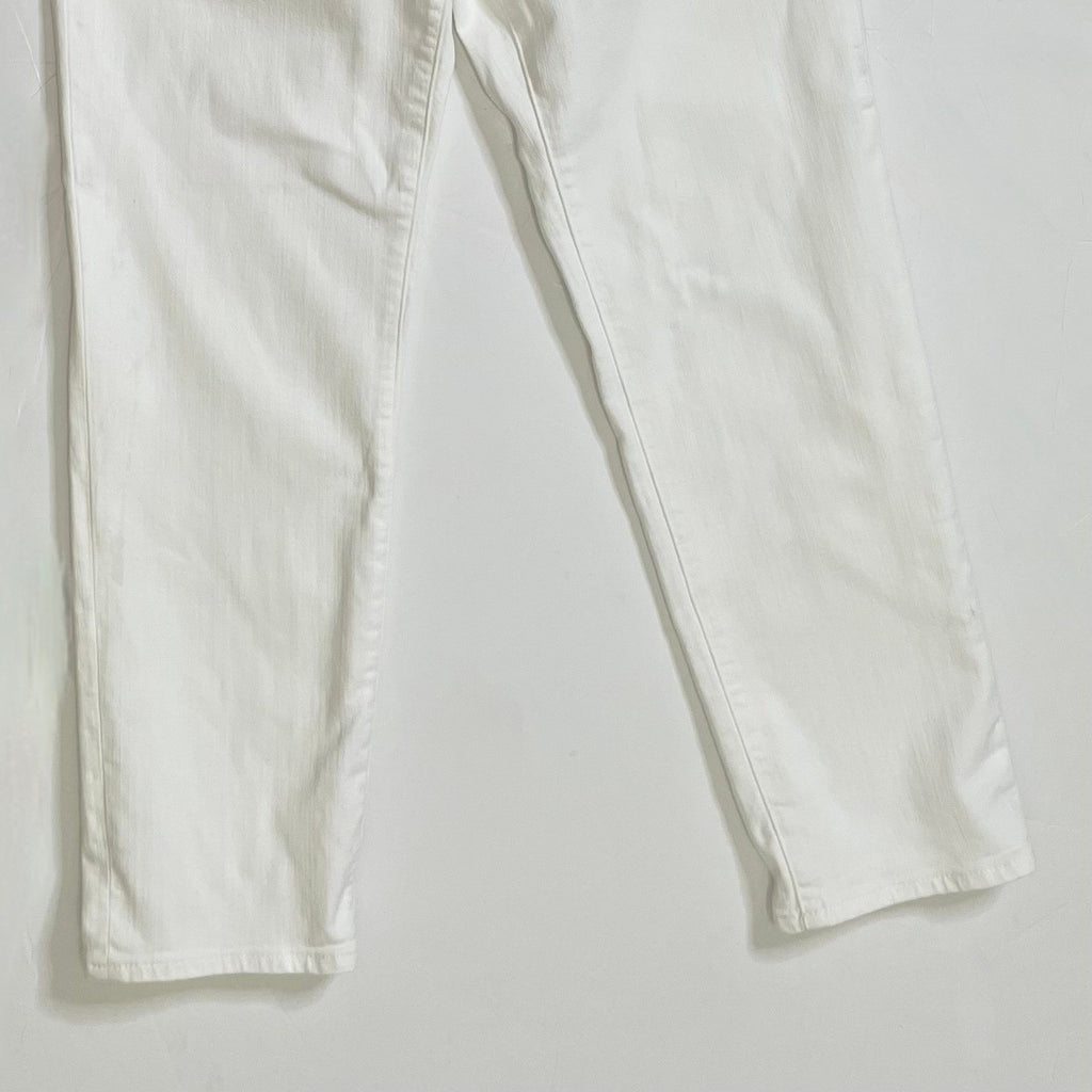 NWT!! J. CREW White Slim Jeans '03 2003 Stretch Solid White High Rise Size 29
