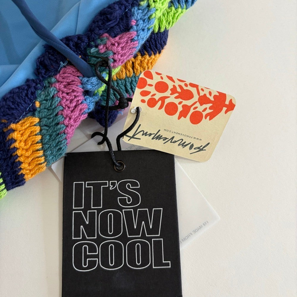 NWT!! FREE PEOPLE It's Now Cool the Crochet Tie One Piece Swimsuit Medium Large