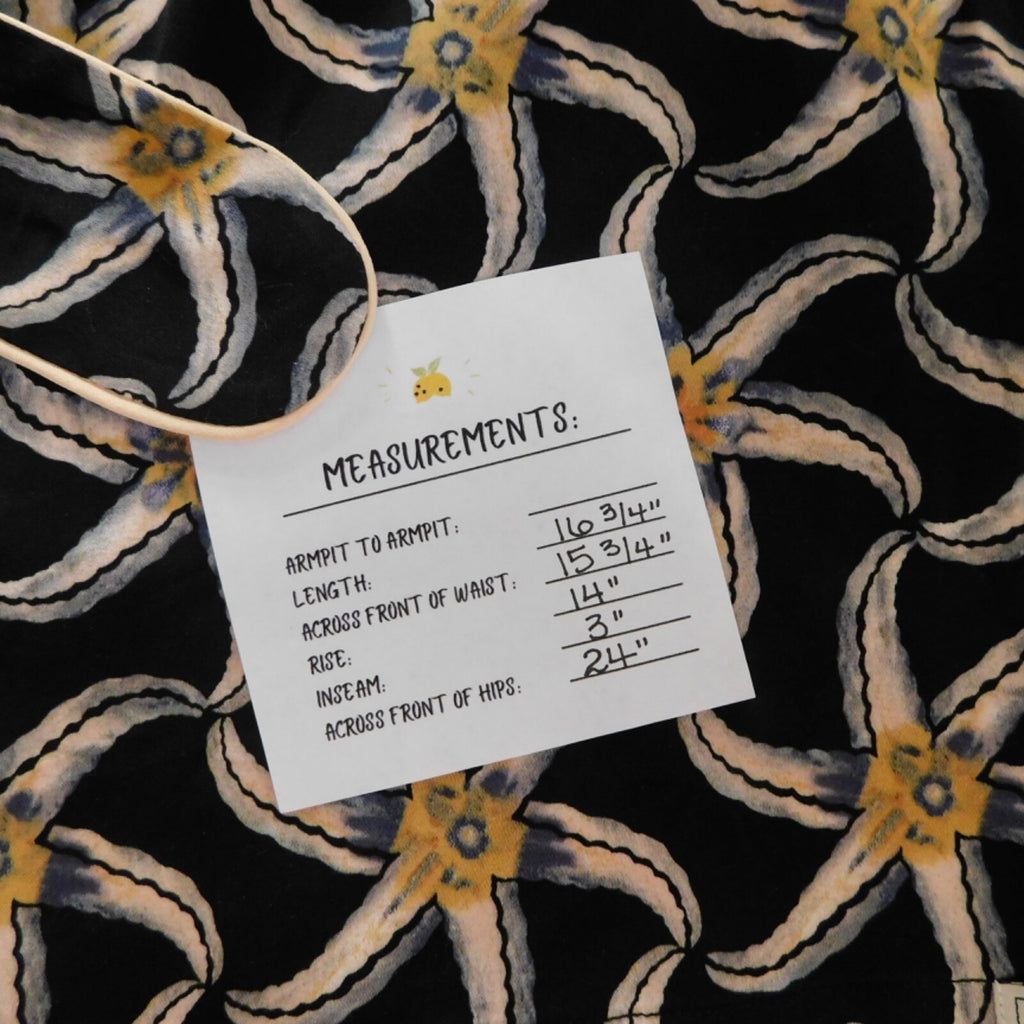 SCOTCH & SODA Maison Scotch Black Starfish Sun Ray Printed Belted Shorts Large
