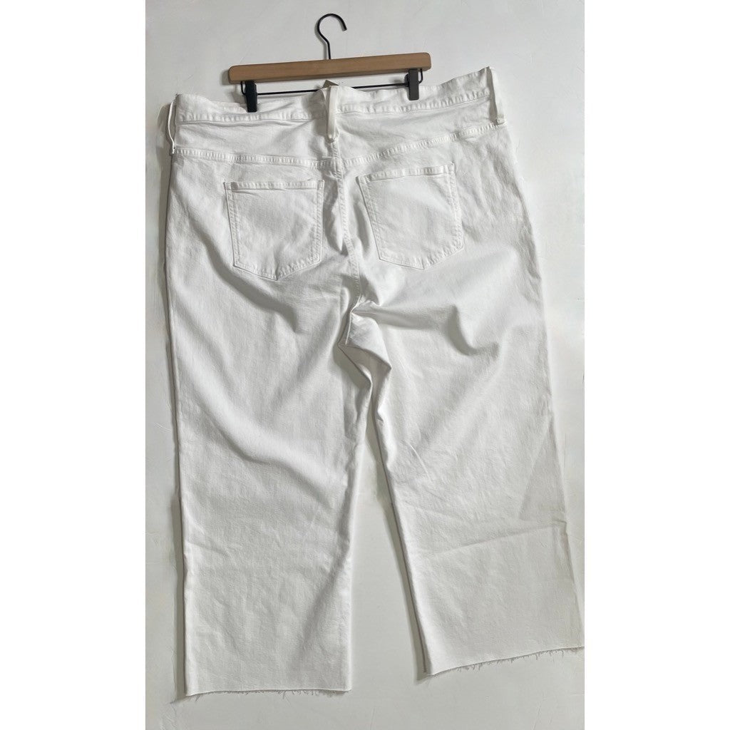 NWT!! J. CREW Slim Wide-Leg Jeans White Wash Classic 5 Pocket Denim Size 37