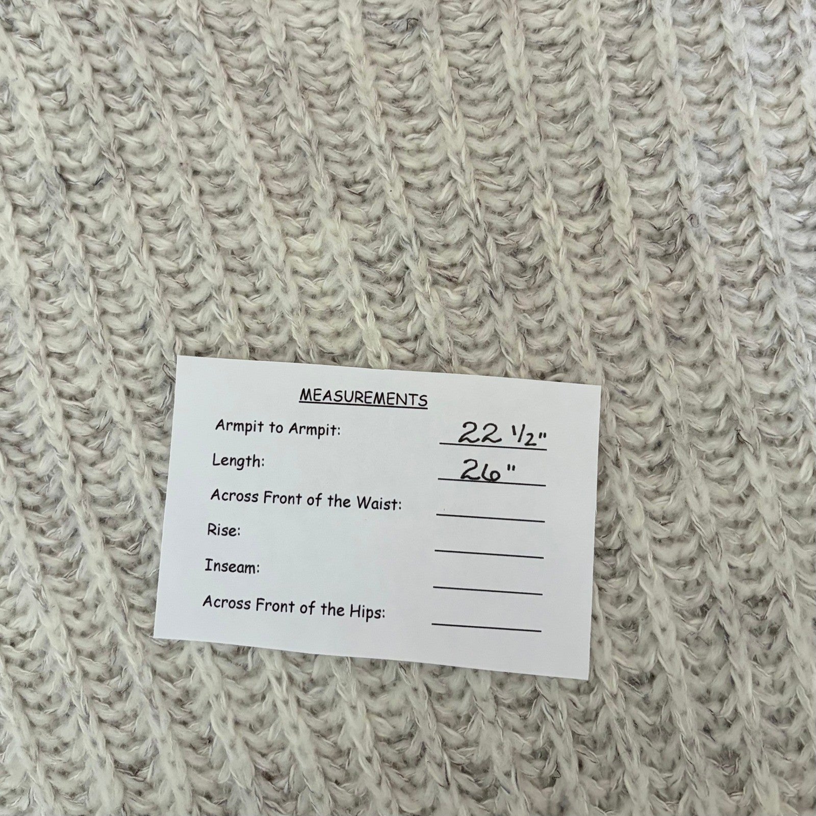 Anthropologie PILCRO Textured Tunic Sweater Gray Marled Knit Wool Linen Medium