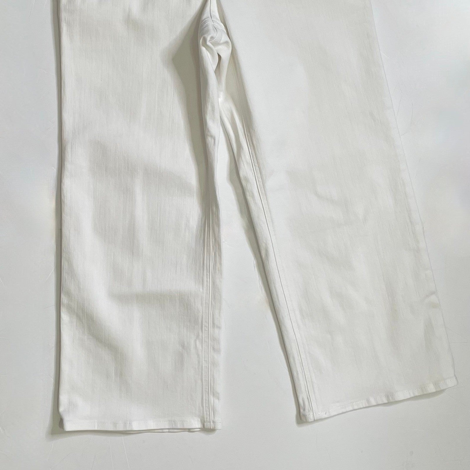 NWT!! J. CREW Slim Wide Jeans Stacked Buttons Solid White Size 29 Petite 29P