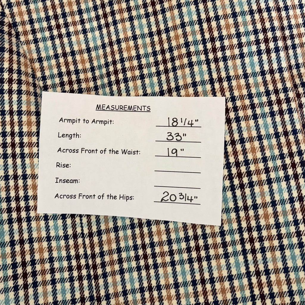 NWT!! TALBOTS Checkered Mac Plaid Coat Jacket Checked Preppy Classic Size 2