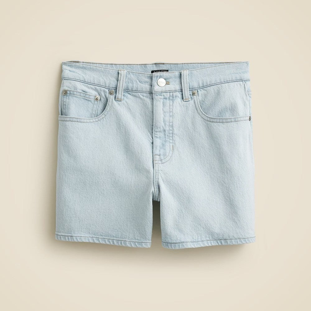 NWT!! J. CREW High Rise Denim Shorts Montauk Wash Pockets Preppy Size 33