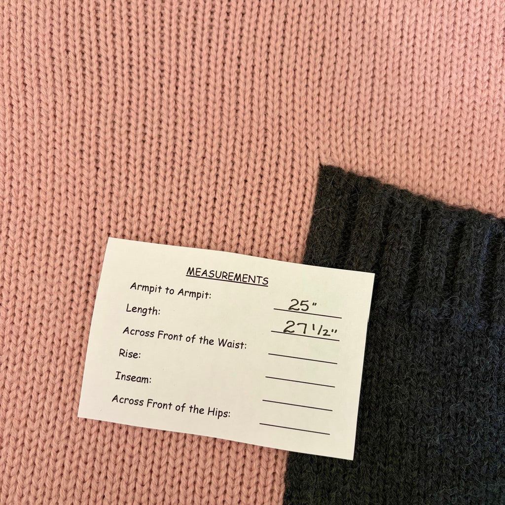 JW ANDERSON Patch Pocket Sweater Pink Grey Pullover Knit Mock Turtleneck Large