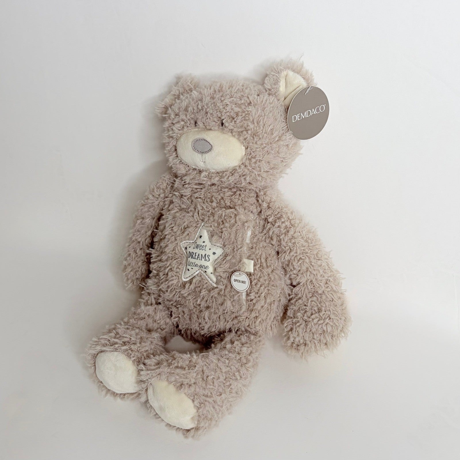 NWT!! DEMDACO Sweet Dreams Little One Plush Tan Bear Twinkle Twinkle Little Star