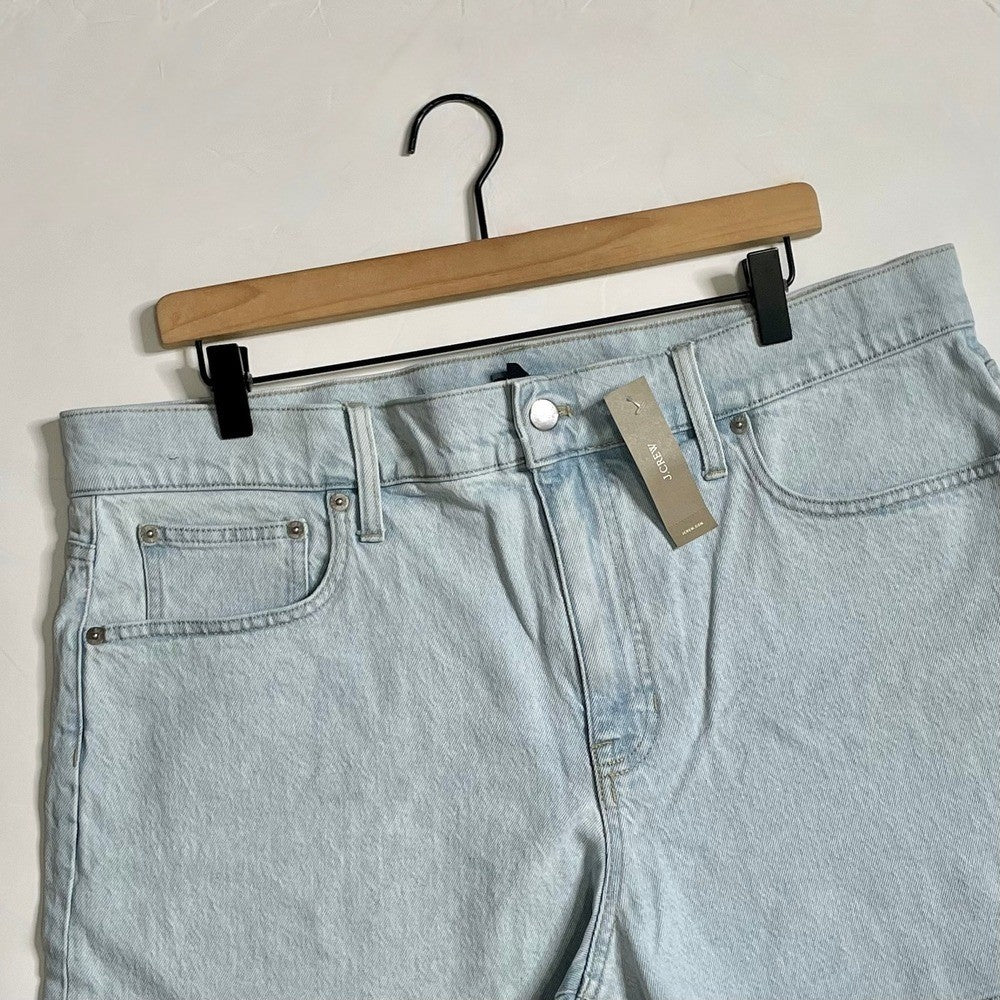 NWT!! J. CREW High Rise Denim Shorts Montauk Wash Pockets Preppy Size 33