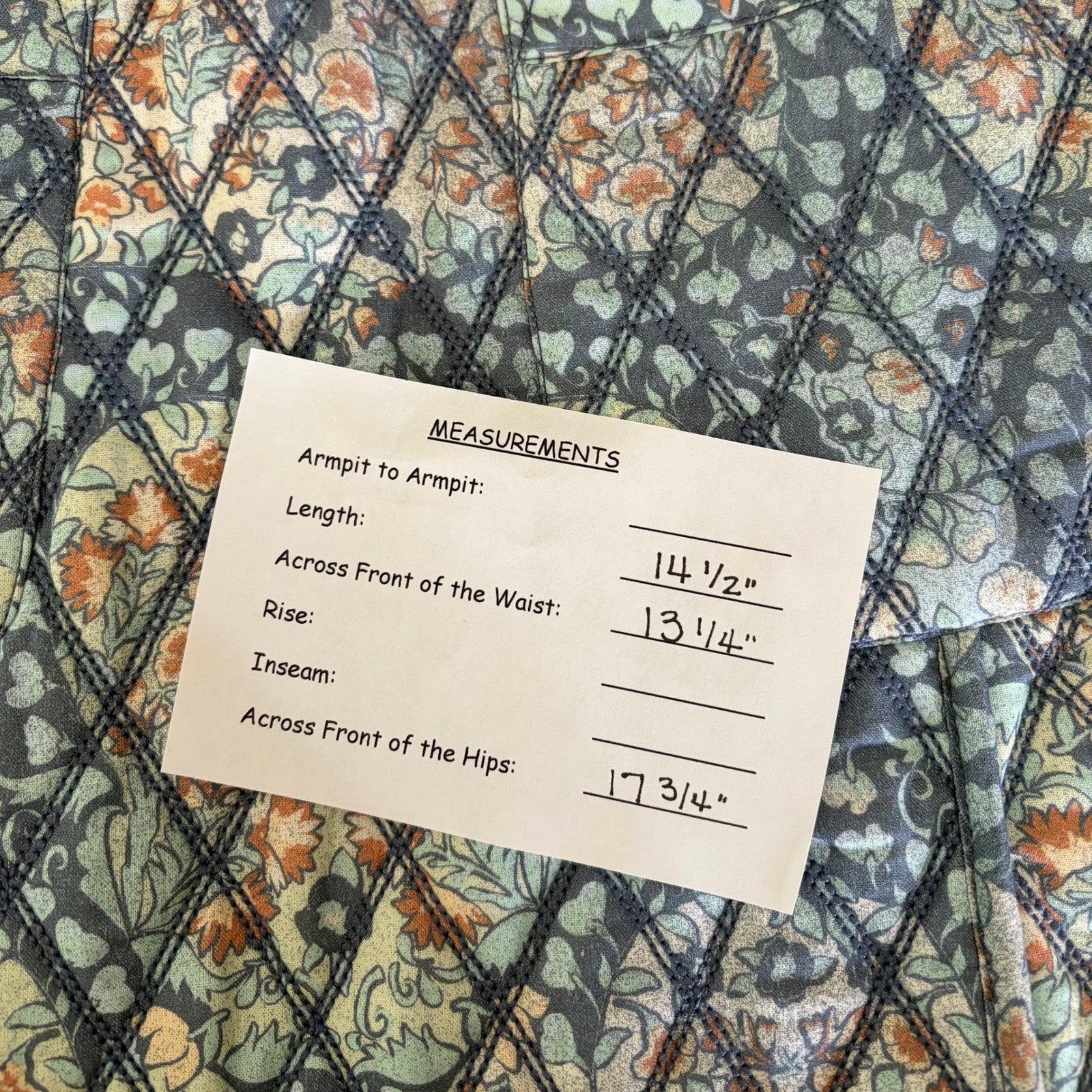 FREE PEOPLE Darla Quilted Mini Skirt Pockets Smoky Combo Tapestry Blue Size 2