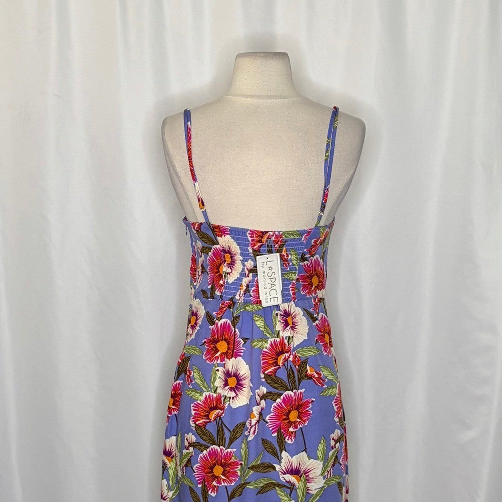 NWT! LSPACE Riptide Dress Lost In Ibiza Maxi L*Space Floral High Low Party Small