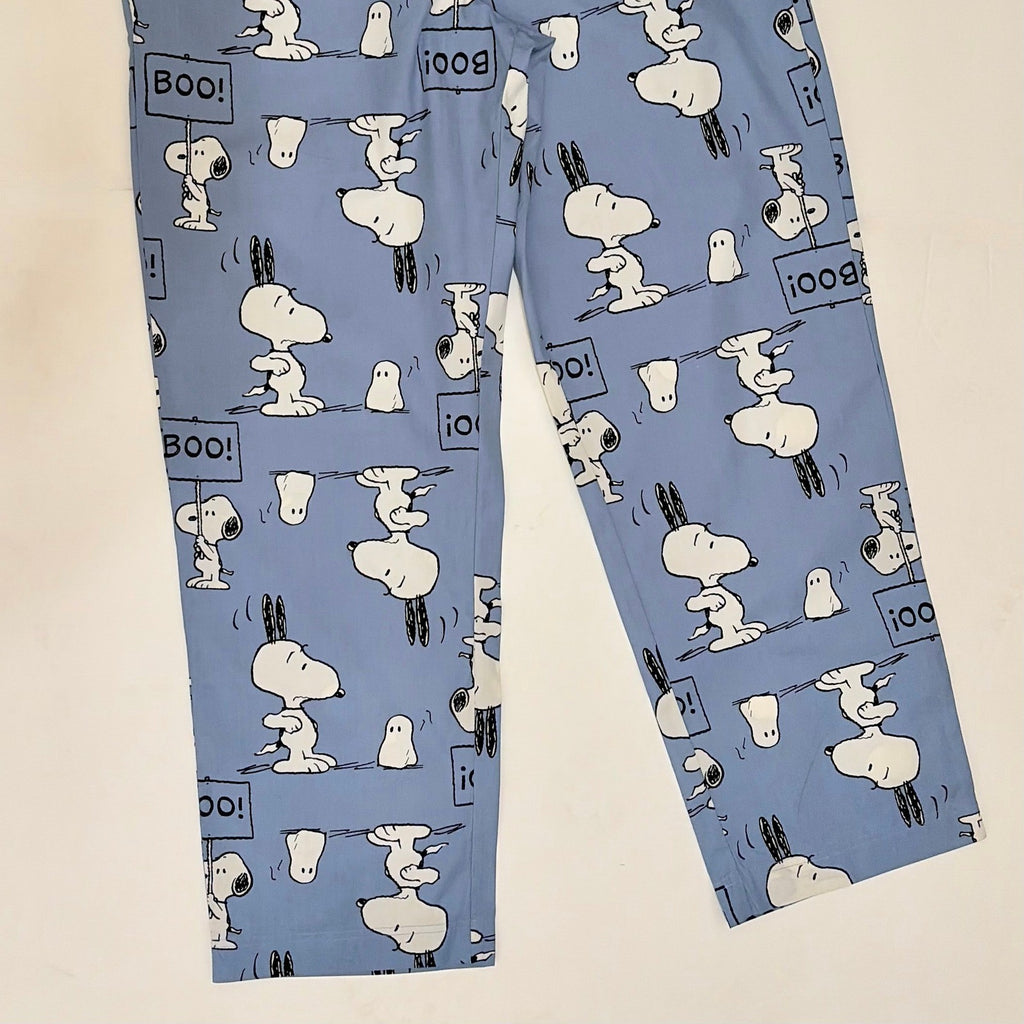 Adults HANNA ANDERSSON Snoopy Ghost Boo Pajama Pants Peanuts Charlie Brown XL