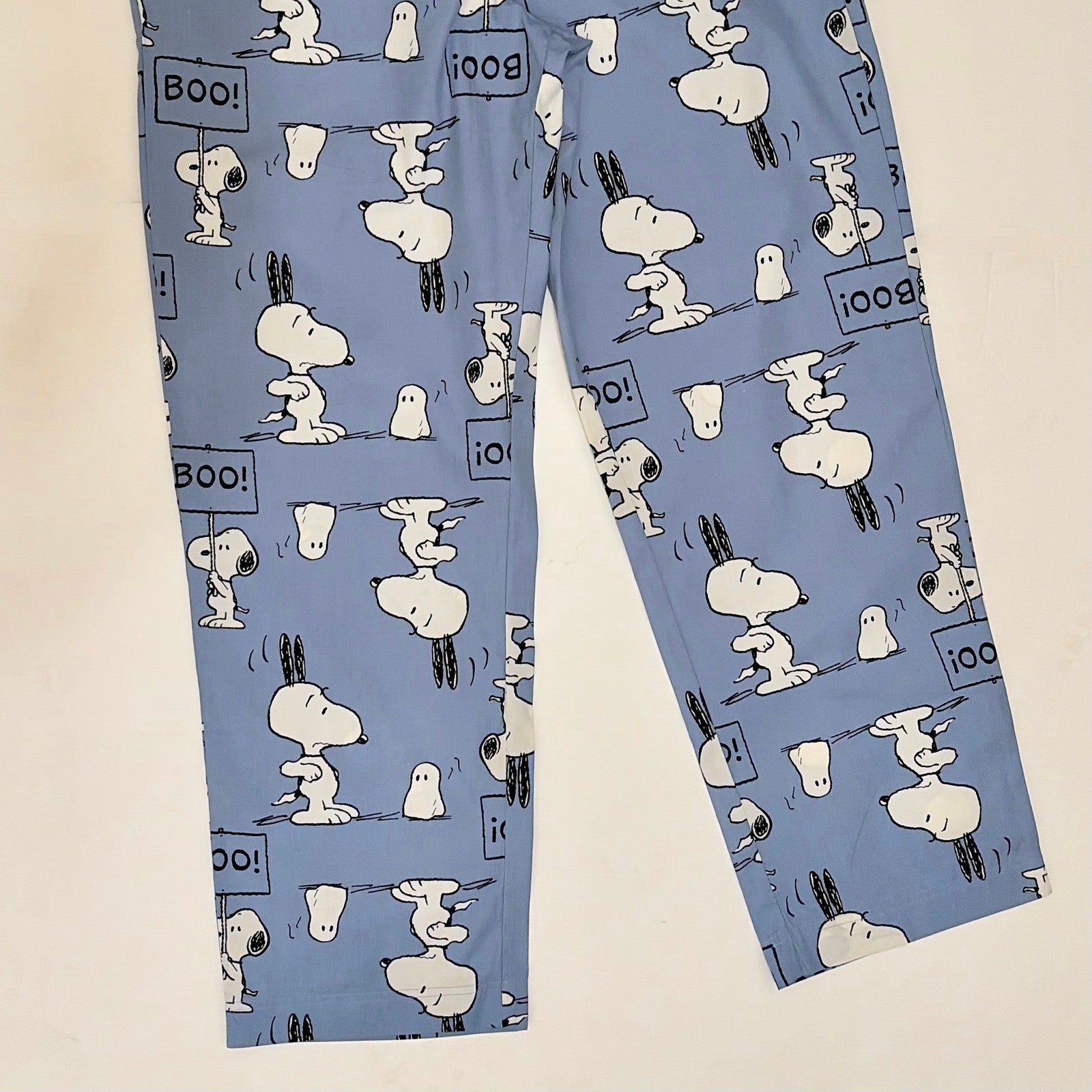 Adults HANNA ANDERSSON Snoopy Ghost Boo Pajama Pants Peanuts Charlie Brown XL