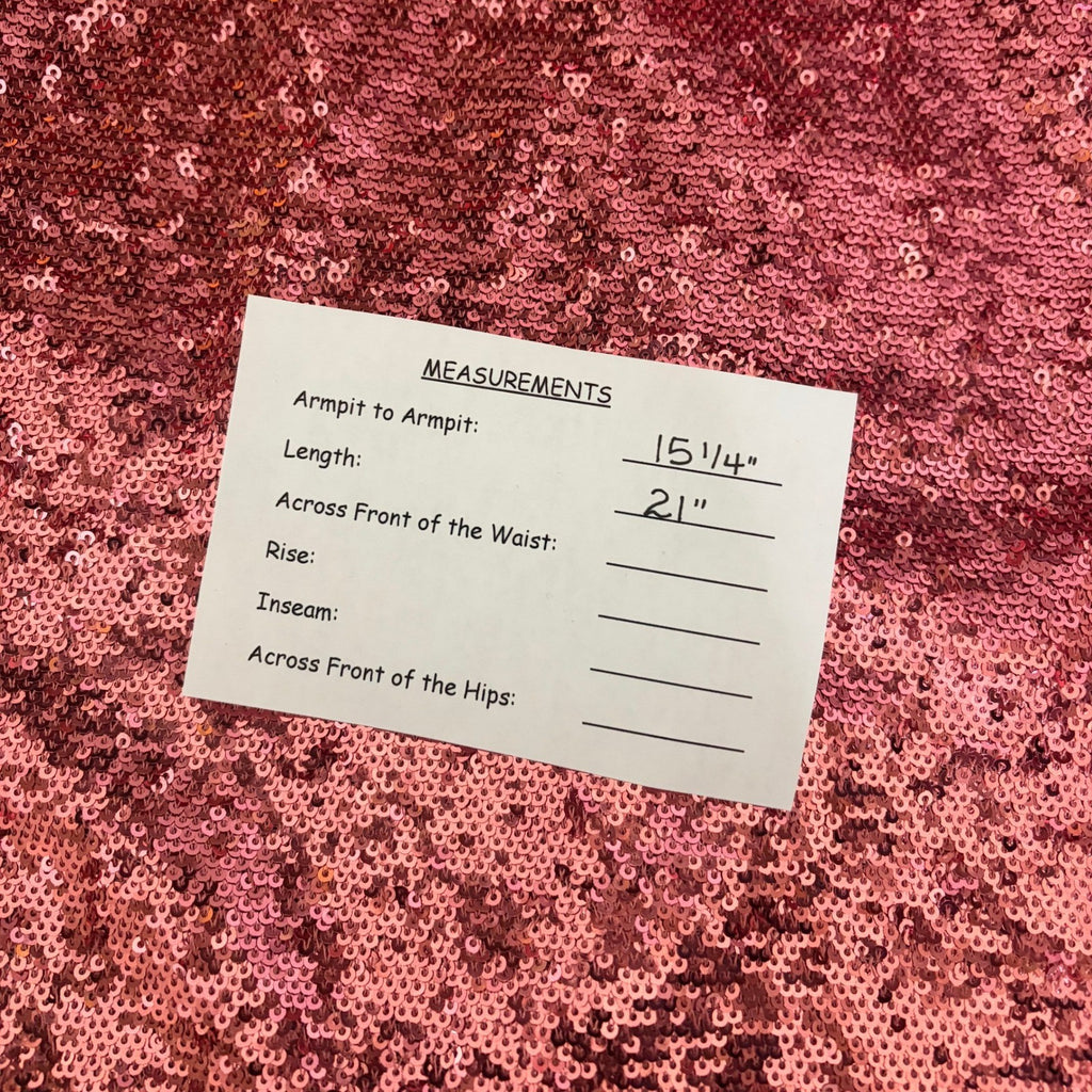 CINQ A SEPT Joan Sequin Top Blouse Rosewood Pink Mock Neck Sequinned X-Small