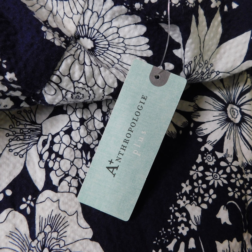 NWT!! Anthropologie MAEVE Magda Halter Jumpsuit Retro Floral Wide Legs Size 24W