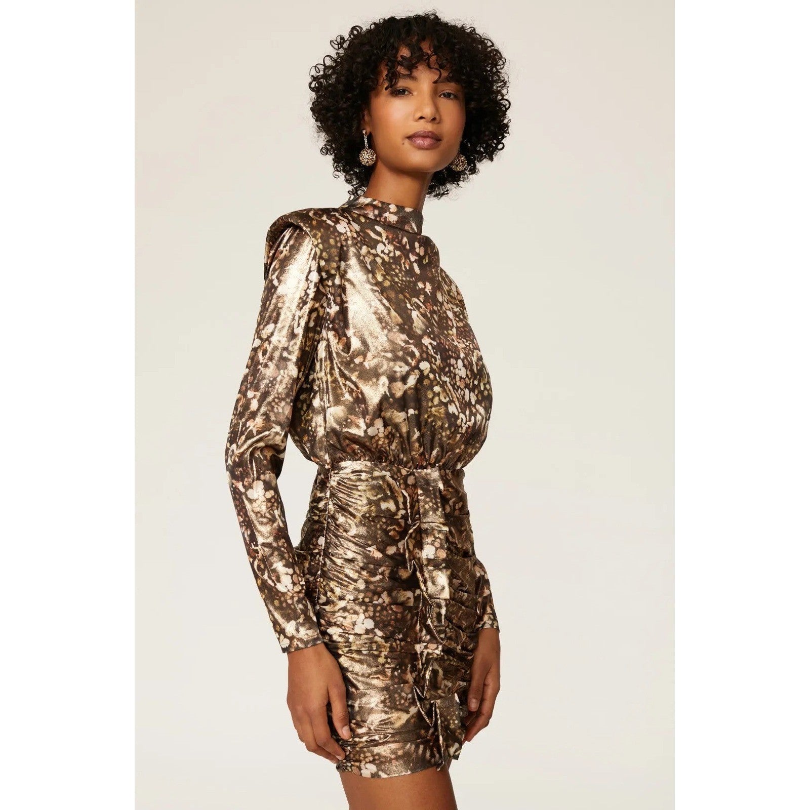 Revolve ALL SAINTS Lilliana Kettu Metallic Mini Dress Allsaints Party Size 4